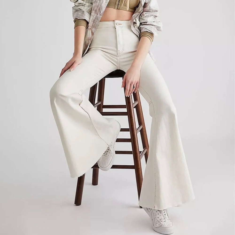 Free People Just Float On White Jeans